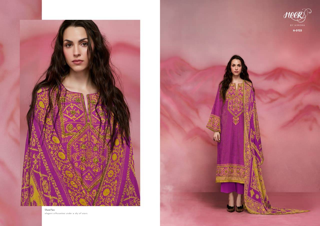 CHAND TARE VOL 2 By Kimora suit 0131 To 0136 Series Stylish Beautiful Colourful Muslin Dresses At Wholesale Price